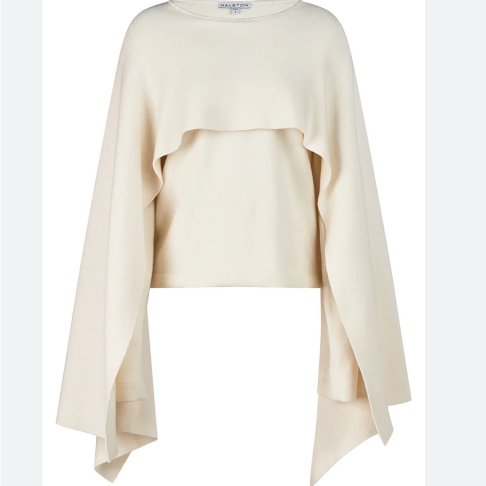 New Halston AMIR SWEATER IN WOOL AND CASHMERE size XS ( fits S) - Picture 2 of 4